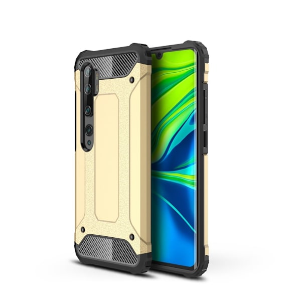 Xiaomi Mi Note 10 Lite - Hybrid Armor Skal - Guld Gold Guld