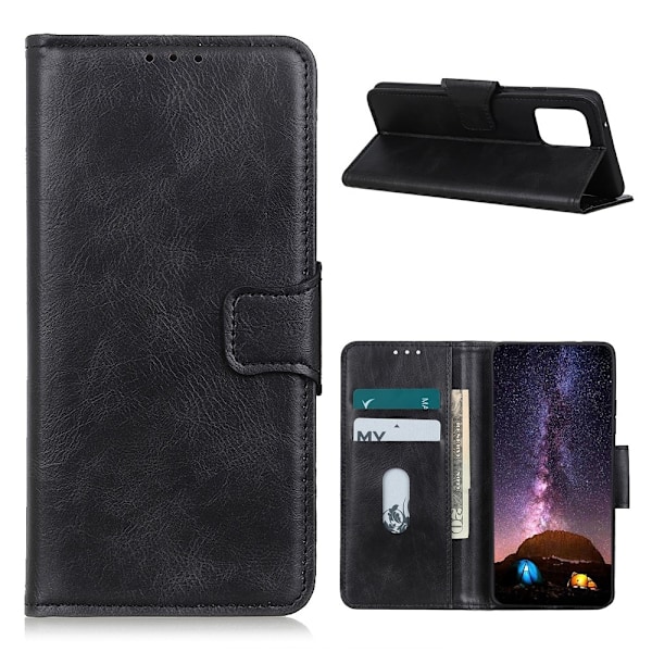 Xiaomi Mi 11 - Crazy Horse Plånboksfodral - Svart Black Svart