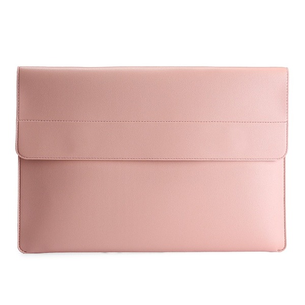 Laptop Sleeve 2-Set PU-Läder Väska 13.3" Rosa