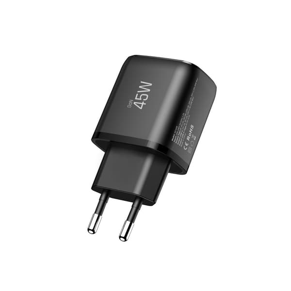 Tech-Protect 45W Väggladdare Inkl. USB-C - USB-C Kabel Svart