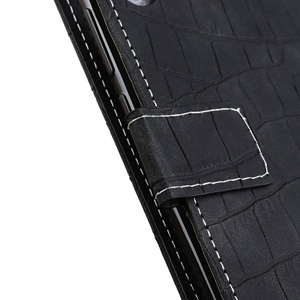 Xiaomi Redmi 9T - Krokodil Textur Fodral - Svart Black Svart