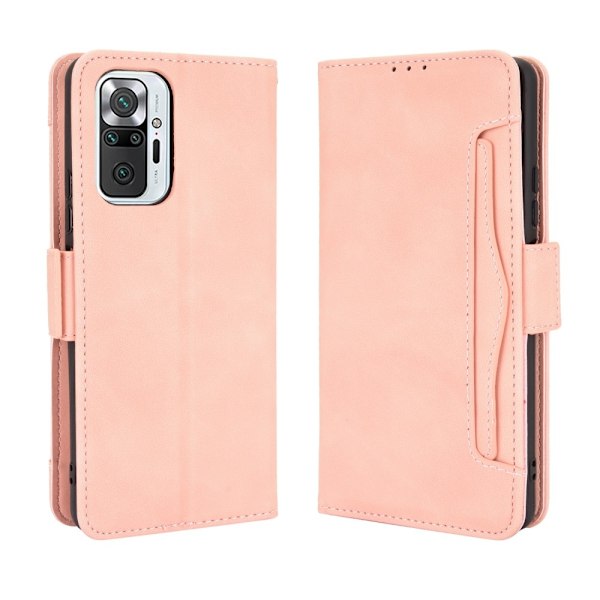 Xiaomi Redmi Note 10 Pro - Fodral Med Avtagbart Kortfodral - Ljus Rosa Ljusrosa