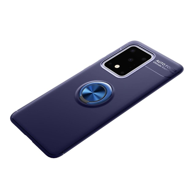 Samsung Galaxy S20 Ultra - Ring Skal - Blå Blue Blå