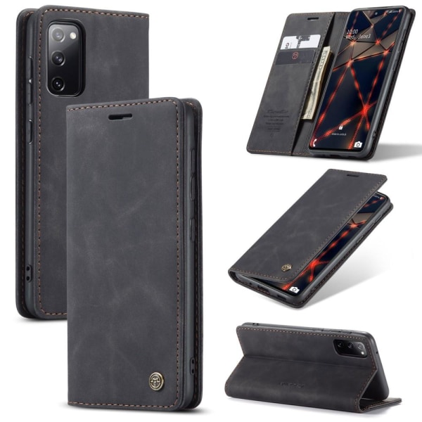 Samsung Galaxy S20 FE - CASEME Retro Fodral - Svart Black Svart