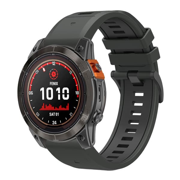 Garmin Fenix 26 mm Armband Quick Release Silikon Grå