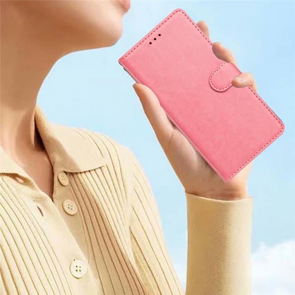 iPhone 17 Pro Max Fodral Läder Roséguld