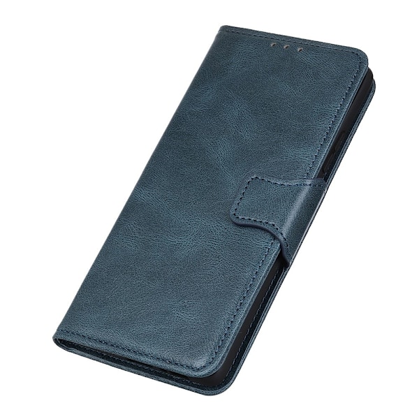 Samsung Galaxy A72 - Crazy Horse Läder Fodral - Blå Blue Blå