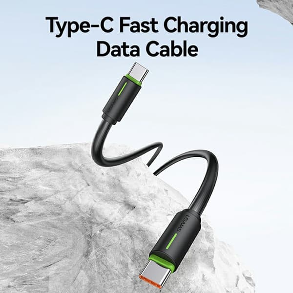 USAMS 1m 60W USB-C - USB-C Kabel Svart