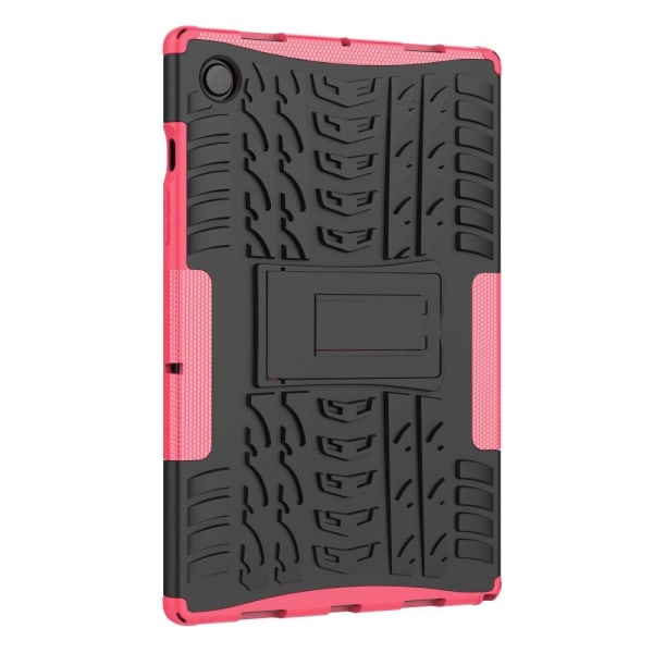 Samsung Galaxy Tab A8 10.5 (2021) Skal Rugged Kickstand Armor Rosa