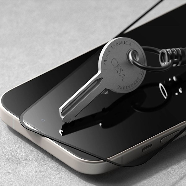 Ringke iPhone 15 Skärmskydd Härdat Glas Svart