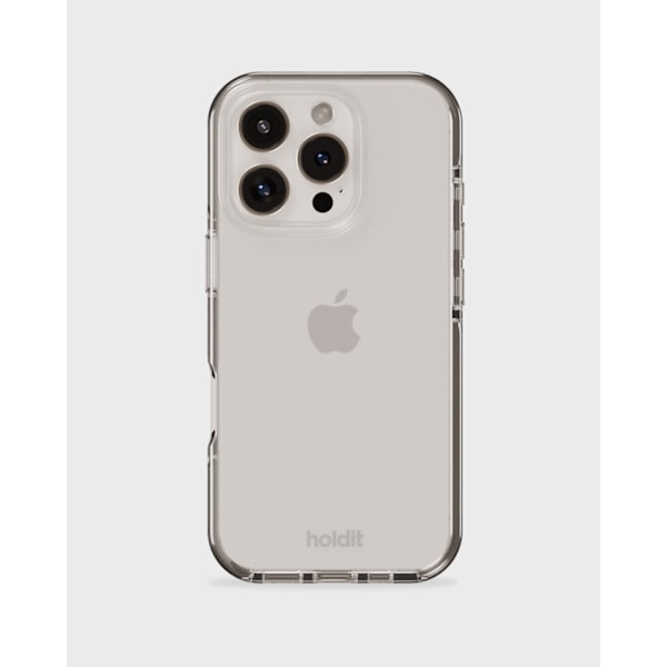 holdit iPhone 16 Pro Max Mobilskal Seethru Vit Vit