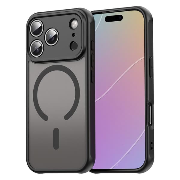 iPhone 17 Pro/18 Pro Skal MagSafe Hybrid Svart