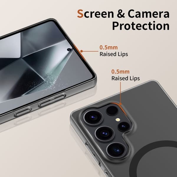 Tech-Protect Galaxy S25 Edge Skal MagSafe MagSlim Matt Svart