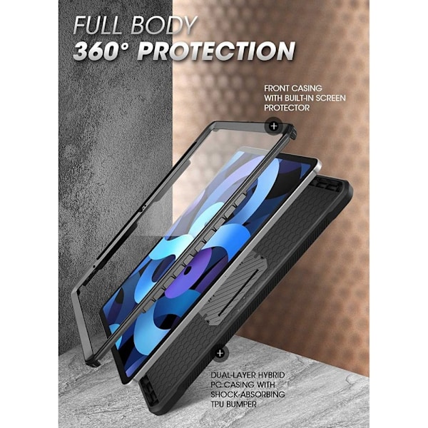 Supcase iPad 11 2025 / 10.9 2022 Skal Unicorn Beetle Pro Svart