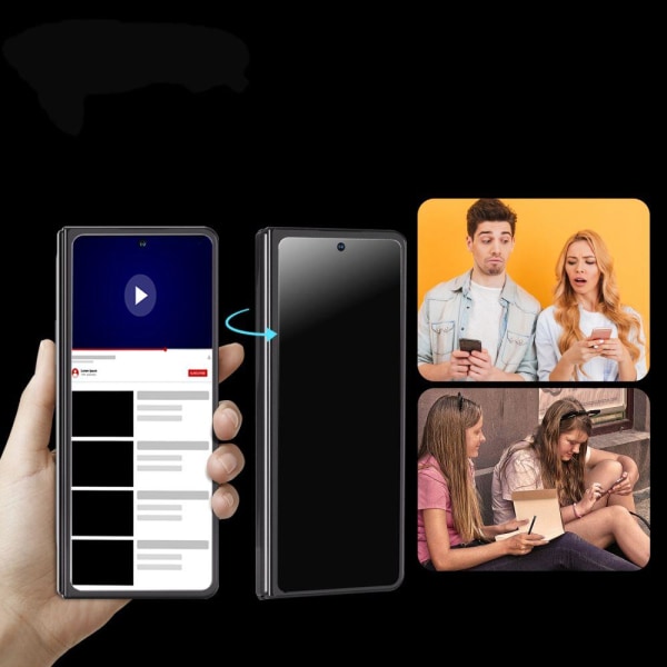 Whitestone Galaxy Z Fold 5 2-PACK Privacy Skärmskydd EA Glass