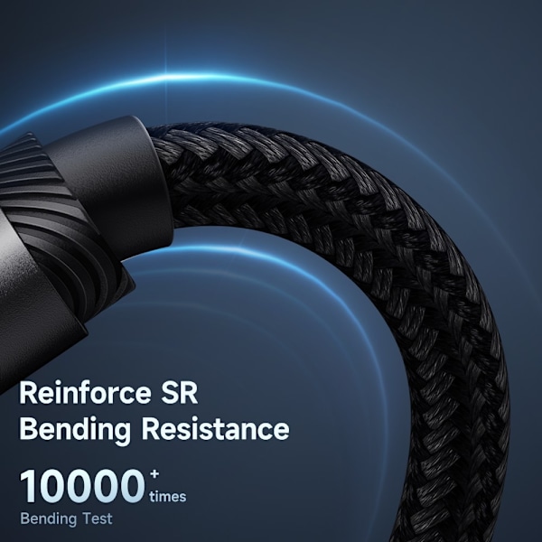 Mcdodo 1.2m 240W PD USB-C - USB-C Nylonkabel Svart