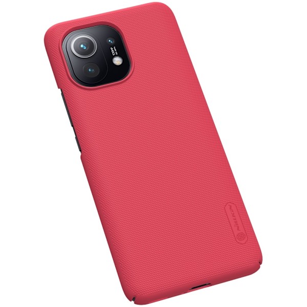 Xiaomi Mi 11 - NILLKIN Frosted Shield Matt Skal - Röd Red Röd