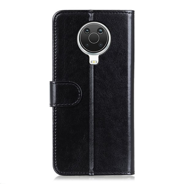 Nokia G10 / G20 Fodral Crazy Horse Retro Läder Svart