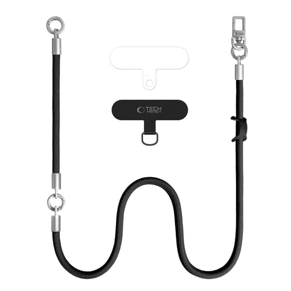 Tech-Protect Mobilsnöre CrossBody & Wrist Rope Svart