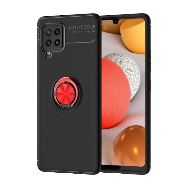 Samsung Galaxy A42 - Ring Skal - Svart/Röd Svart/Röd Svart/Röd