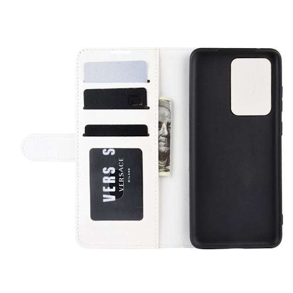 Samsung Galaxy S20 Ultra - Crazy Horse Plånboksfodral - Vit White Vit