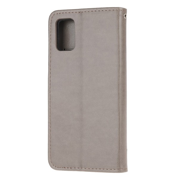Samsung Galaxy A52 / A52s - Fodral Med Tryck - Grå Grey Grå