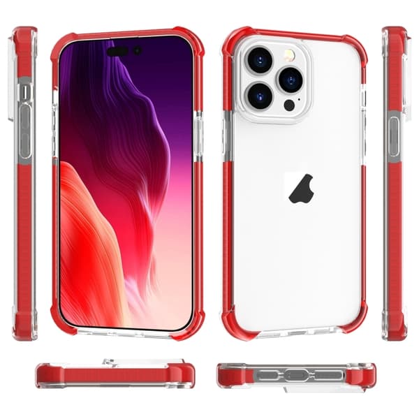 iPhone 15 Pro Max Skal Shockproof Hybrid Röd