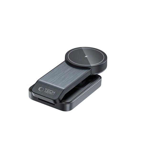 Tech-Protect 15W Qi Trådlös Magnetisk MagSafe Laddare Svart