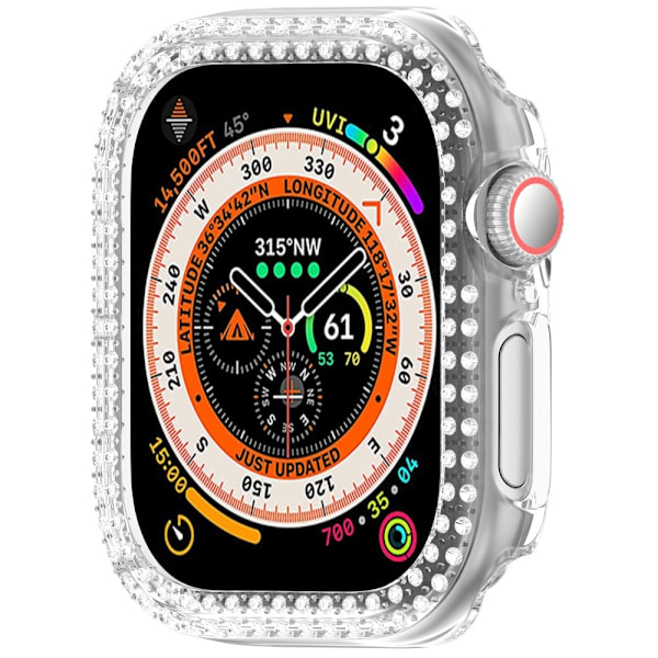 Apple Watch 10 42 mm Skal Rhinestone Transparent