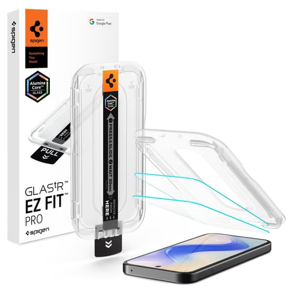 Spigen Google Pixel 10a 2-PACK Skärmskydd GLAS.tR "Ez Fit Pro AC"