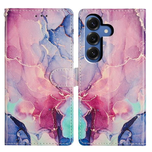 Samsung Galaxy S26 Fodral Med Tryck Rosa Marmor