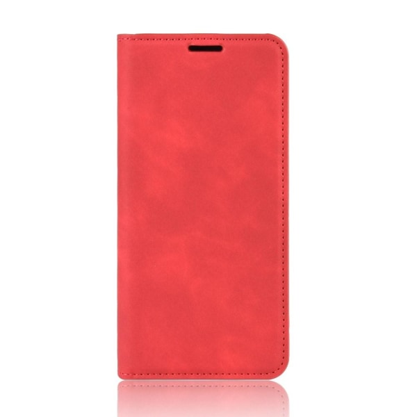 Samsung Galaxy S20 FE - Silkeslent Läderfodral - Röd Red Röd