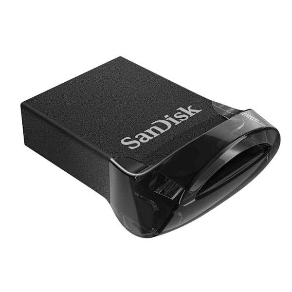 SanDisk USB-minne 3.1 UltraFit 128 GB Svart Svart