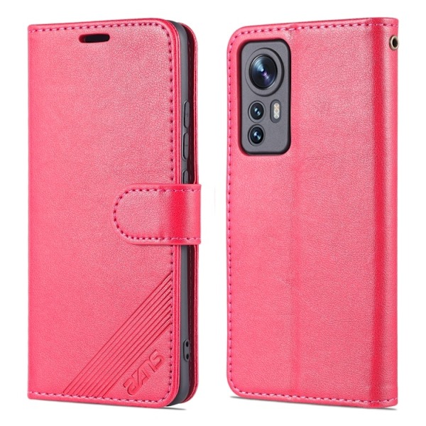 AZNS Xiaomi 12 Fodral Läder Röd