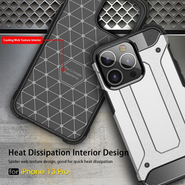 iPhone 13 Pro - Shockproof Hybrid Skal - Blå