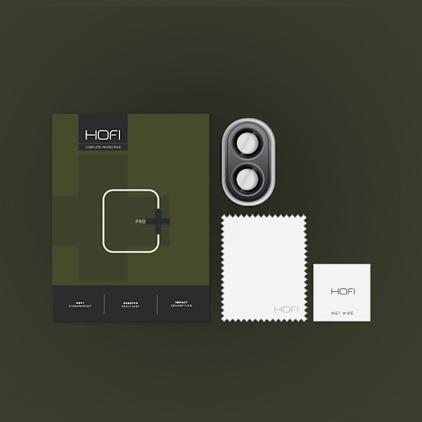 HOFI iPhone 16 / 16 Plus Linsskydd CamRing Pro+ Svart