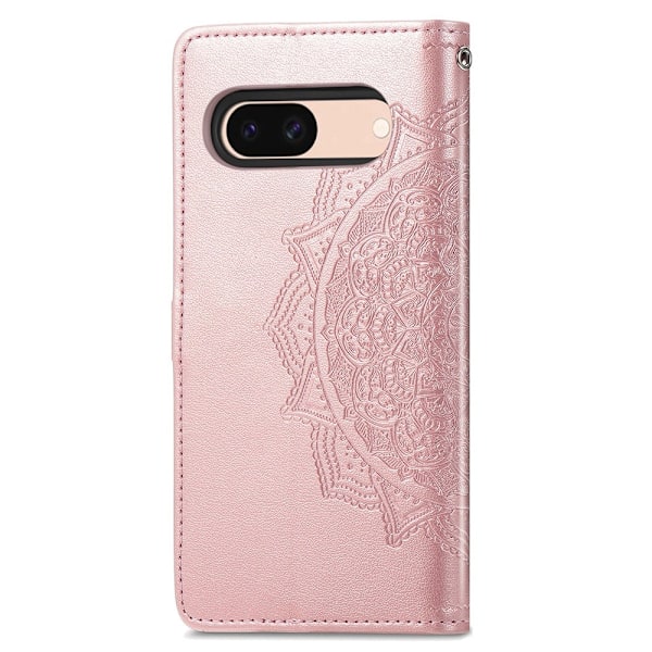 Google Pixel 8A Mandal Läder Fodral Roséguld