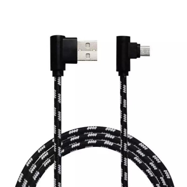 2M USB-C Vinklad Kabel - Svart