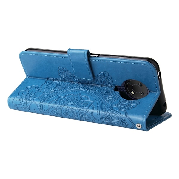 Nokia G10 / G20 Fodral Mandala Läder Blå