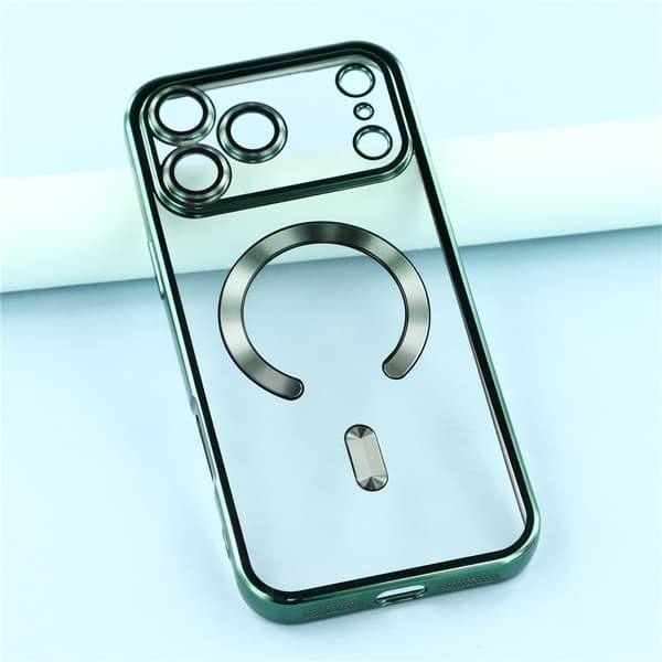 iPhone 17 Pro Skal MagSafe Electroplated TPU Grön