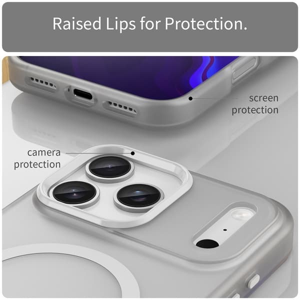 iPhone 17 Pro Max Skal MagSafe Hybrid Vit