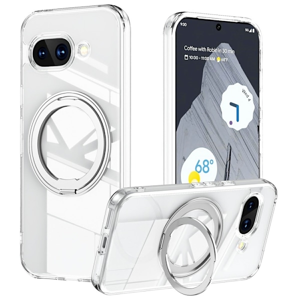 Google Pixel 9a Skal MagSafe Hybrid Kickstand Transparent