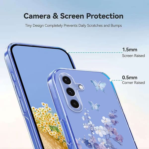 Samsung Galaxy A57 5G Skal Med Tryck Blommor