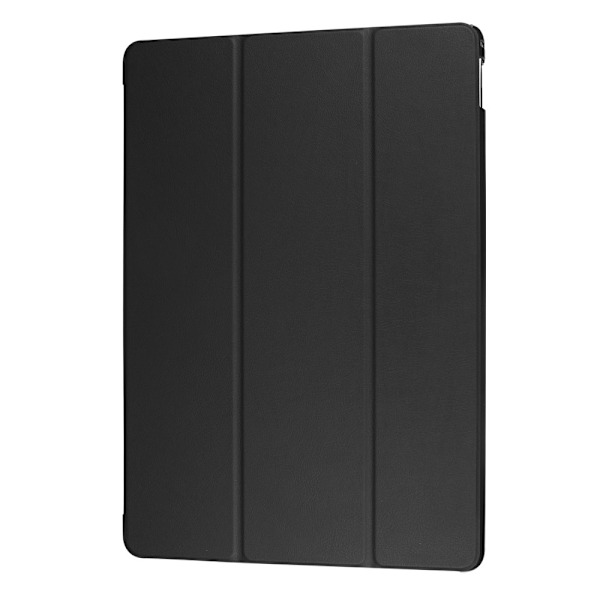 iPad Pro 12.9 (2017) - Tri-Fold Läder Fodral - Svart Black Svart