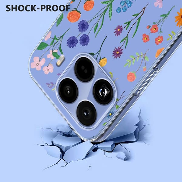 Xiaomi 15T Pro Skal Med Tryck Blommor
