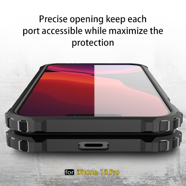 iPhone 13 Pro - Shockproof Hybrid Skal - Blå