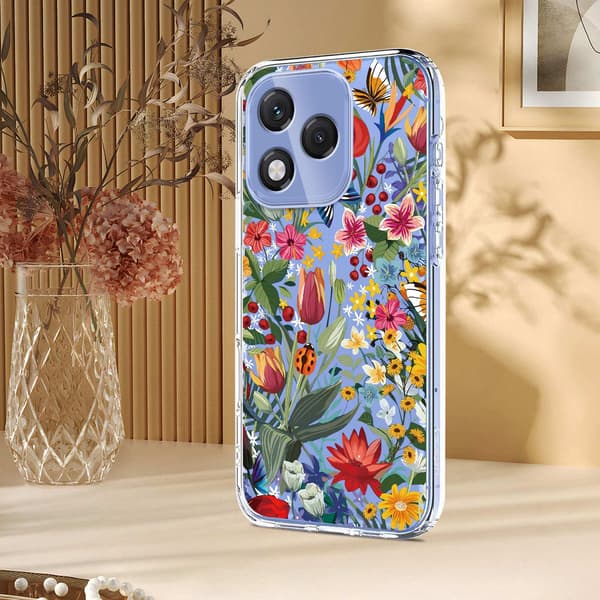 Honor 400 Lite Skal Med Tryck Blommor