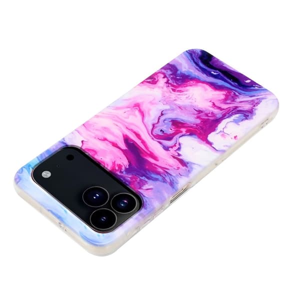iPhone 17 Pro Skal TPU Marmor Lila