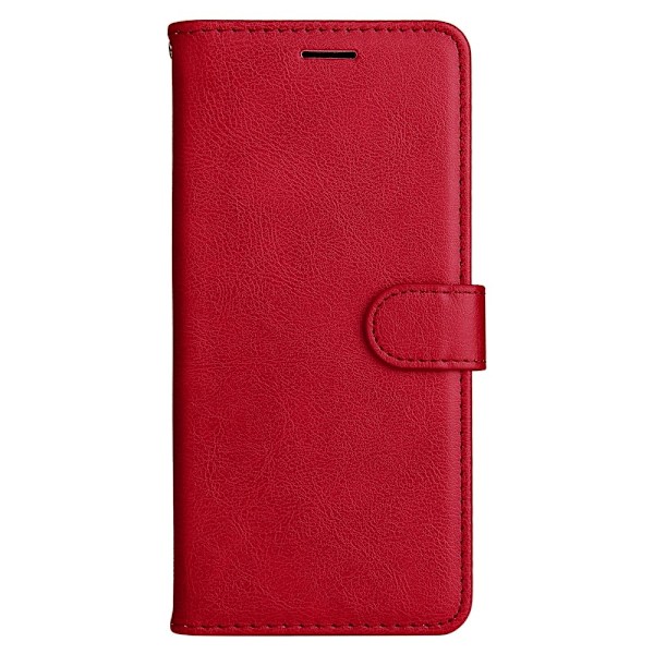 Xiaomi Redmi 10 Fodral Solid Läder Röd