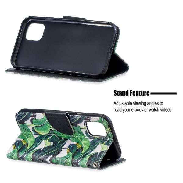 iPhone 12 Mini - Plånboksfodral - Leaf